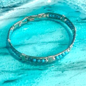 Turquoise and Silver Women's Bracelet